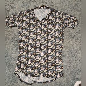 Women's XL Bamboo Nightgown Peter Pan Print